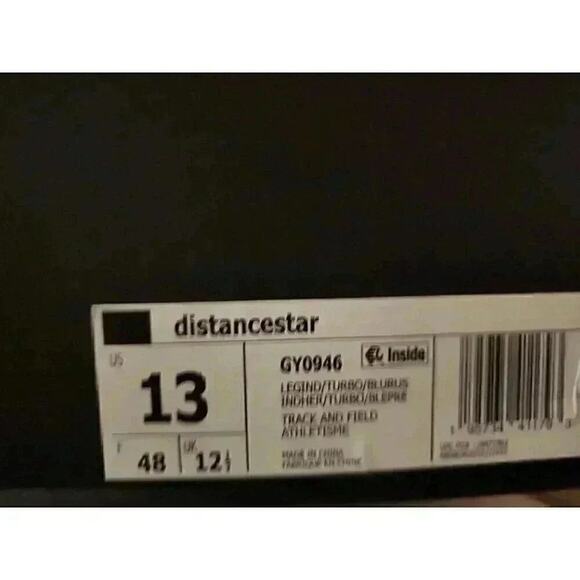 Adidas Mens Distancestar Long Distance Track and Field Shoes Size 13 Blue GY0946 - Picture 7 of 7